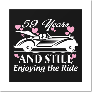 Anniversary Gift 59 years Wedding Marriage Posters and Art